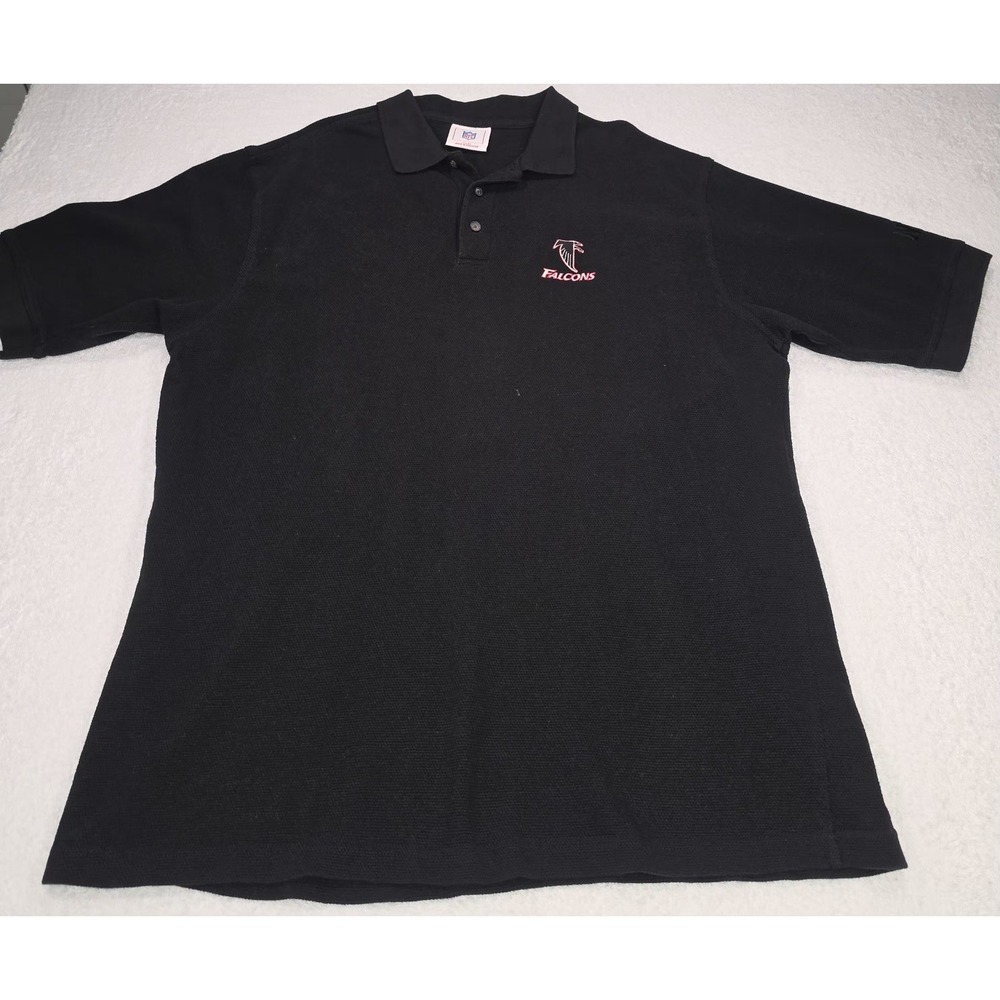 Atlanta Falcons Black Performance Polo – Men's Size XL